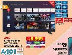 JVC LT-43VAF345T 43 İNÇ FULL HD ANDROİD LED TV AKILLI TELEVİZYON